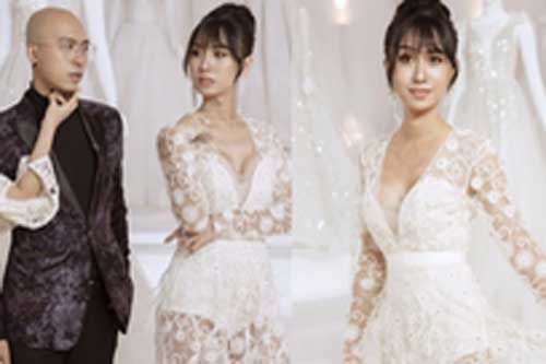 Lynk Lee diện váy trắng duyên dáng như cô dâu, spotlight đổ dồn vào vòng 1 o ép căng đầy hậu chuyển giới