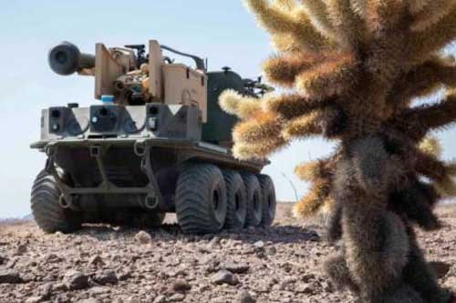 Robot Mỹ diễn tập đánh bại...tăng T-72