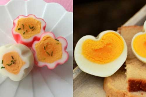 Cách luộc trứng hình hoa, hình trái tim siêu đơn giản, chị em vụng mấy cũng làm được