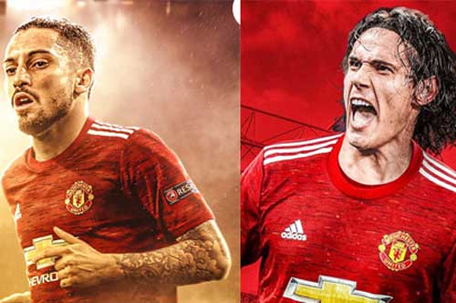 M.U chốt danh sách dự Champions League: Có Cavani và Telles, không Jones, Rojo và Romero