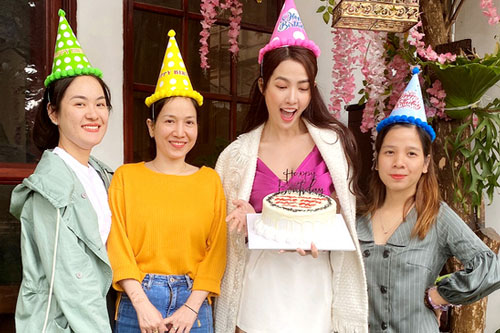 Phan Thị Mơ mừng tuổi mới ở Đà Lạt