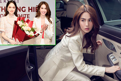 Ngọc Trinh ngồi xế hộp 12 tỷ đi gặp Hương Giang
