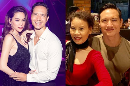 Kim Lý mừng sinh nhật mẹ Hồ Ngọc Hà