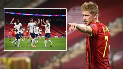 De Bruyne: 'ĐT Anh có thể vô địch cả EURO lẫn World Cup'