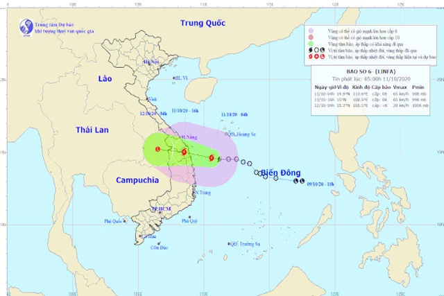 Ảnh: Trung tâm Dự báo Khí tượng Thủy văn Quốc gia.