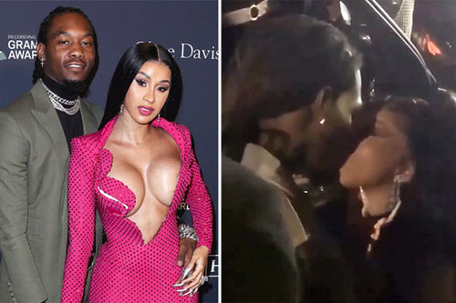 Cardi B hôn chồng cũ sau một tháng ly hôn