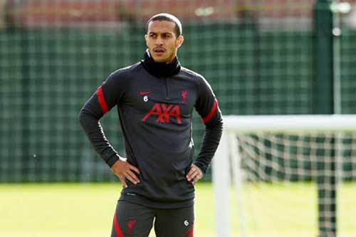 Thiago sẽ trở lại ở trận derby Merseyside
