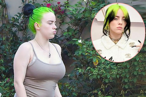 Billie Eilish gây ngỡ ngàng khi mặc áo hai dây
