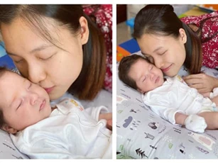 Hoàng Oanh khoe cận mặt con trai lai Tây, đúng là cực phẩm nhan sắc thừa hưởng từ bố mẹ