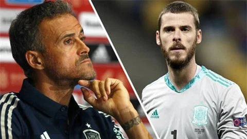 HLV Enrique: 'Nhiều người có thói quen đổ hết mọi tội lỗi cho De Gea'