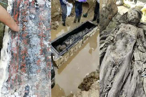 Mộ cổ 500 năm trước được khai quật, dân làng tá hỏa với hình trạng thi thể bên trong