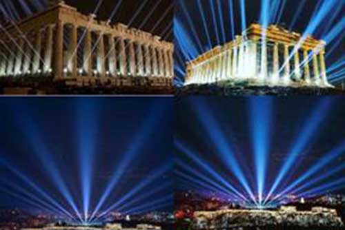 Hệ thống chiếu sáng mới soi rọi Thành cổ Athens