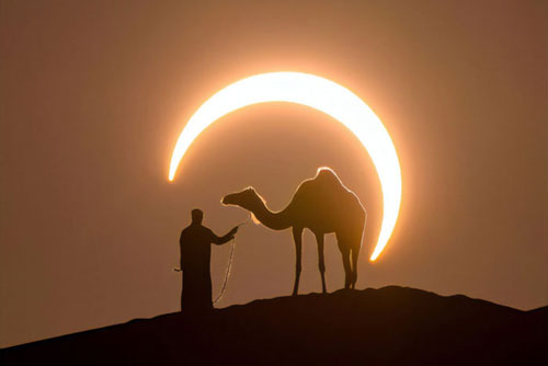 Nếu không có ảnh hậu trường, chắc chẳng ai tin khoảnh khắc Nhật thực kỳ diệu ở Dubai là có thực