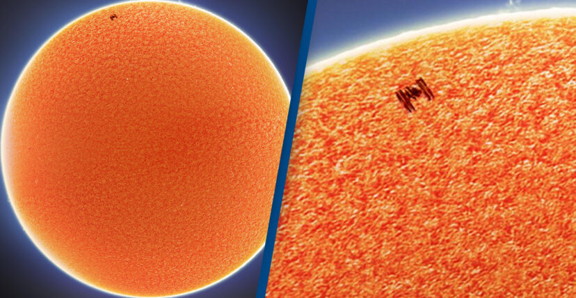 Chiêm ngưỡng khoảnh khắc trạm vũ trụ ISS bay ngang qua Mặt Trời