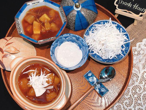 Cách nấu chè sắn nóng dẻo ngọt thơm nức mũi