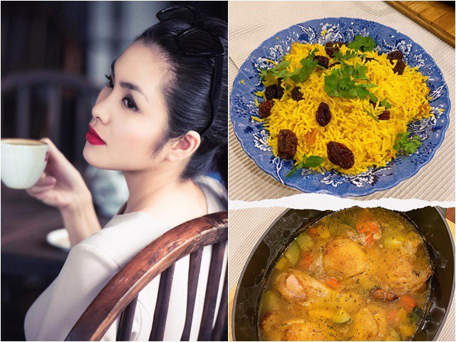 Tăng Thanh Hà trổ tài với món cơm nấu kiểu lạ lùng