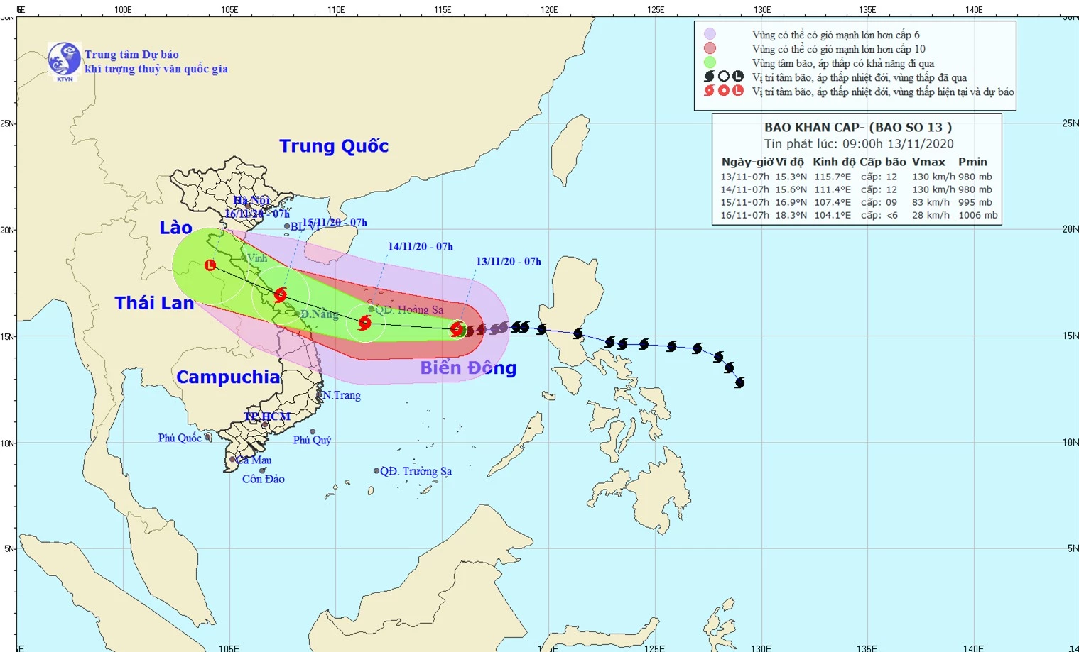 Bão số 13 có hoàn lưu rộng, gây gió mạnh, mưa lớn trên diện rộng - Ảnh 1.