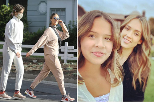 Con gái 12 tuổi cao hơn Jessica Alba