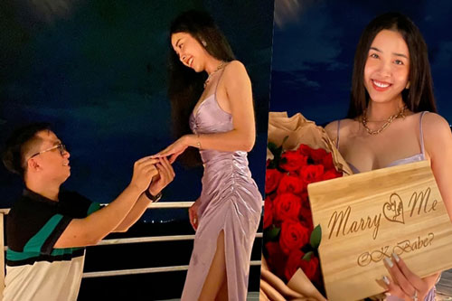 Bạn trai tiến sĩ cầu hôn Á hậu Thúy An