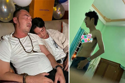 Tiến Luật để lộ vóc dáng gầy gò đáng báo động của Huỳnh Phương