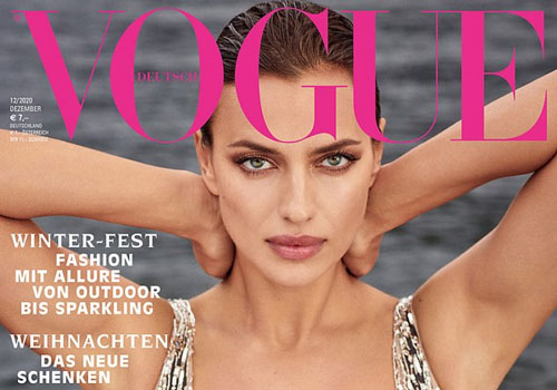 Siêu mẫu Irina Shayk nóng bỏng trên trang bìa tạp chí Vogue Đức