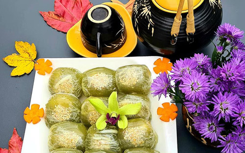 Cách làm bánh Xu Xê lá dứa nhân dừa đậu xanh thơm phức trẻ con thích mê