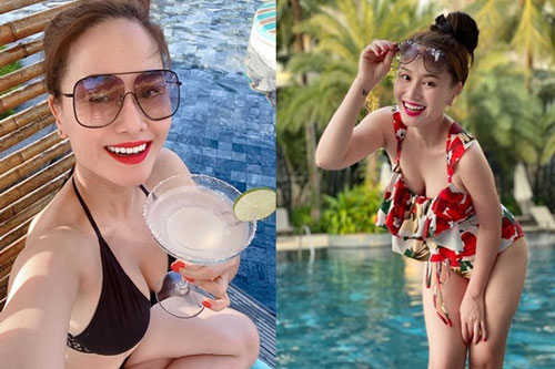 Thu Phượng khoe body khi nghỉ dưỡng cùng bạn trai