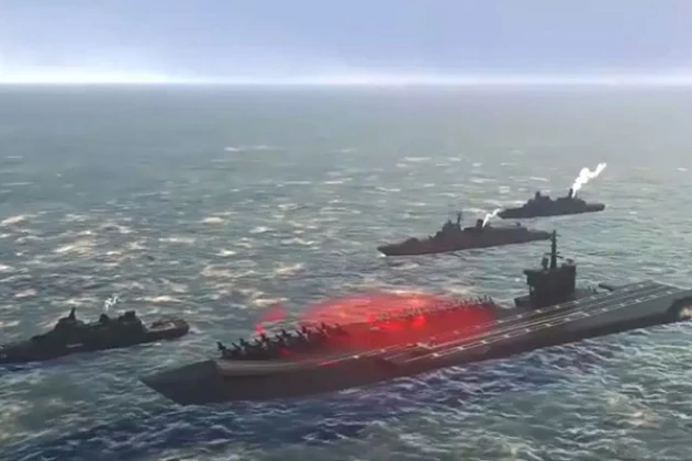 Phiên bản phi hạt nhân của ngư lôi Posedon sẽ được sử dụng để tấn công các nhóm tác chiến tàu sân bay đối phương. Ảnh: TASS.