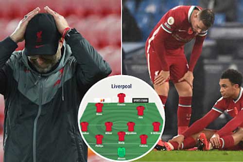 Mất 9 cầu thủ, Klopp xoay sở đội hình ra sao khi gặp Leicester?