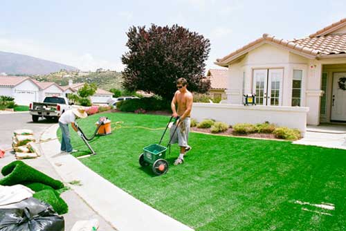 Cách làm sạch thảm cỏ nhân tạo