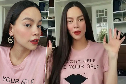 Hồ Ngọc Hà rạng rỡ sau sinh con