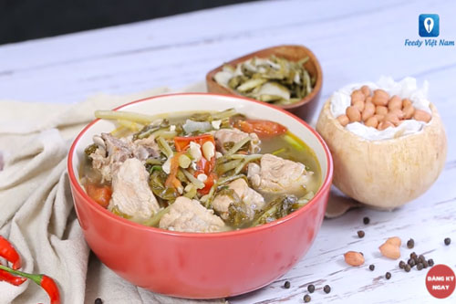 Sườn non nấu dưa củ siêu hấp dẫn, cho bữa tối thêm tròn vị