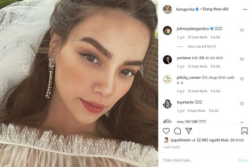 Hồ Ngọc Hà đăng ảnh mặc đồ cô dâu, người hâm mộ "sốt sình sịch"