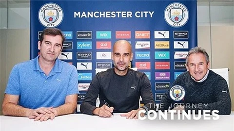 Pep Guardiola gia hạn 1 năm, ở lại Man City đến 2022