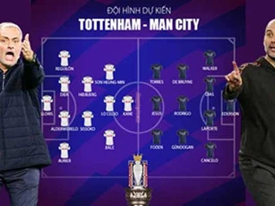 Man City và Tottenham ra sân với sơ đồ nào ở đại chiến?