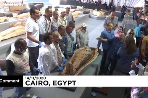 Ai cập: Tìm thấy hơn 100 quan tài trong khu mộ cổ 2.500 năm tuổi