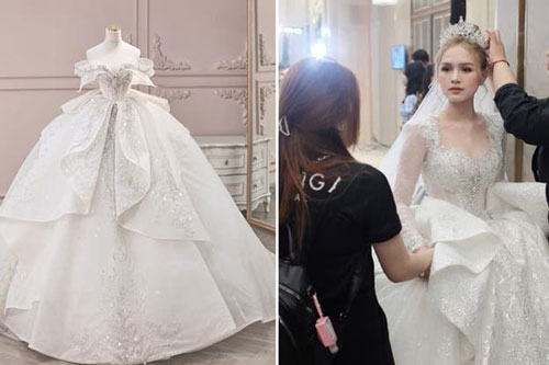 Váy cưới của Xoài Non - vợ 'streamer giàu nhất Việt Nam' có gì đặc biệt mà lên tới 24 tỷ đồng?