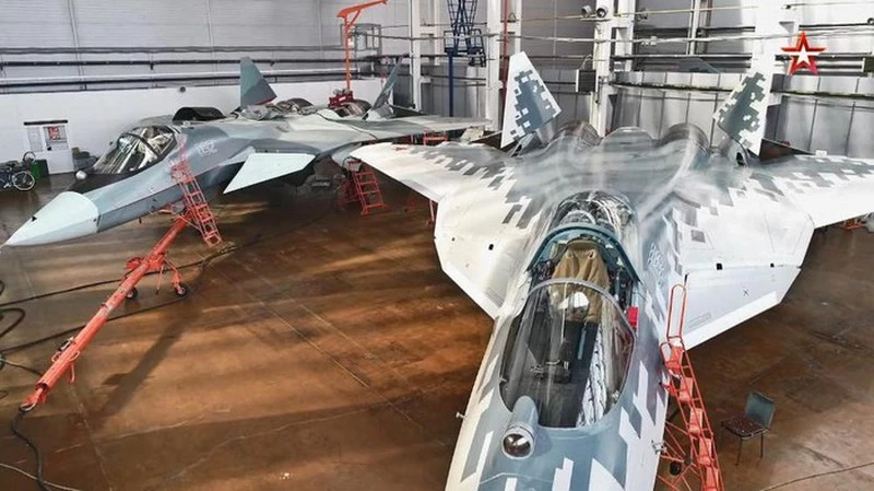 Tiêm kích tàng hình thế hệ năm Su-57 của Nga. Ảnh: Topwar.