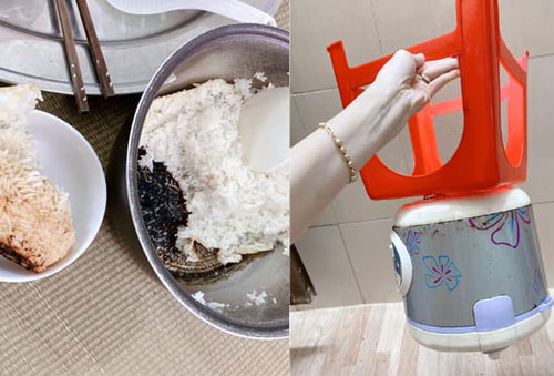 Mẹ chồng nhờ con dâu cắm cơm, kết quả cháy khét nồi