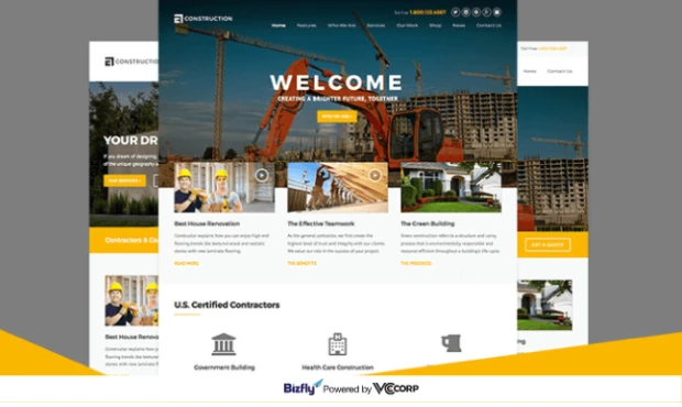 website xây dựng với Smart Web Bizfly.