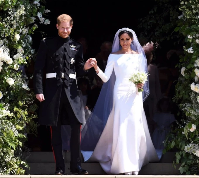 Harry - Meghan trong đám cưới hồi năm 2018. Ảnh: Reuters.