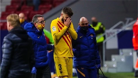 Barca mất Pique một tháng vì chấn thương