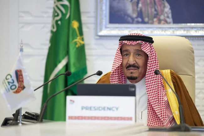 Quốc vương Saudi Arabia Salman bin Abdulaziz tại Hội nghị G20. (Ảnh: AP)