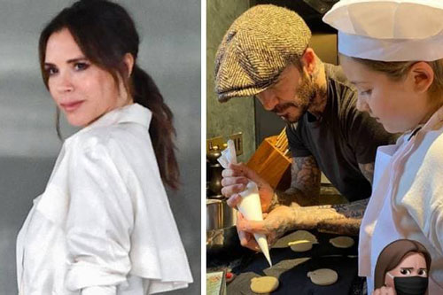 Victoria bị mỉa mai khi để David Beckham dạy công chúa nhỏ Harper chuyện bếp núc