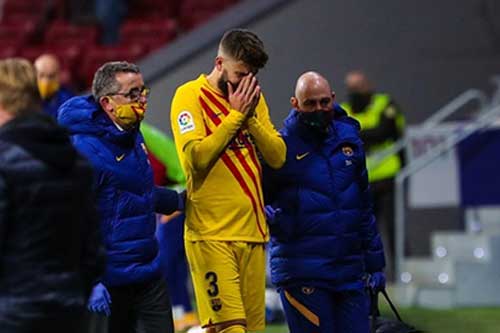 Barca mất Pique một tháng vì chấn thương