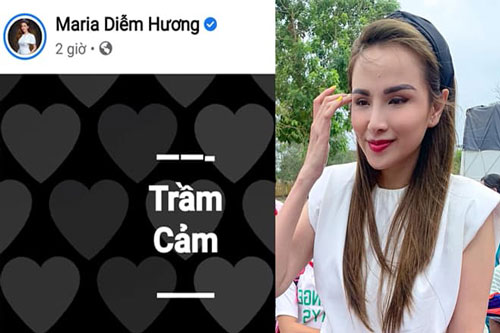 Hoa hậu Diễm Hương đăng status 'trầm cảm' khiến fan lo lắng