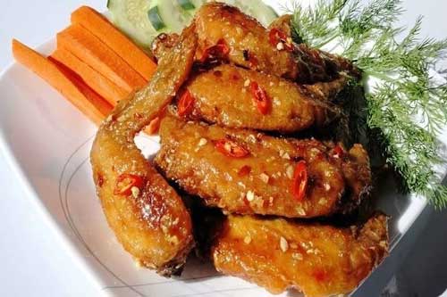 Cánh gà chiên nước mắm vị đậm đà, ngon khó cưỡng