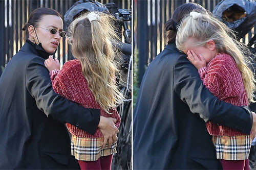 Siêu mẫu Irina Shayk vỗ về con gái