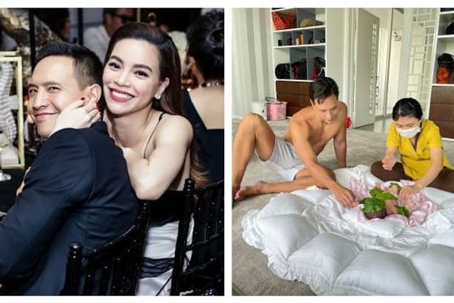 Hà Hồ bật mí việc Kim Lý học mát-xa cho hai con, đúng chuẩn 'ông bố bỉm sữa' đây rồi