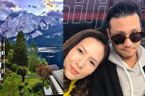 Vợ chồng Đan Lê 'trốn con' đi du lịch nước Áo, dân tình trầm trồ vì cảnh đẹp như phim